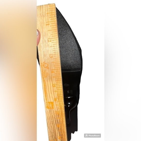 Women’s Sock black tall heeled boots. Size 38 - Picture 10 of 11